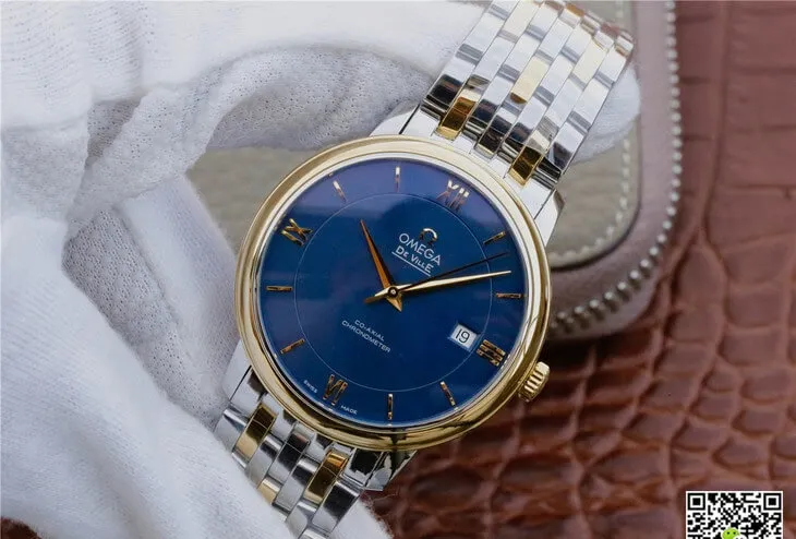 Omega De Ville 424.20.37.20.03.001 TW Factory 1:1 Best Edition Replica Watch Blue Dial